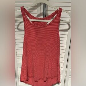Lululemon Melon Striped Athletic Tank